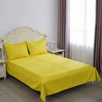 HOMESMART Red Pinsonic Solid Quilt and 2pcs Shams - Queen Size