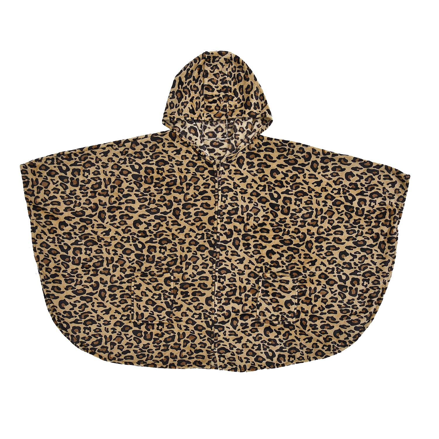 HOMESMART Leopard Print Pattern Microfiber Hooded Wrap (58x72)