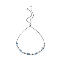 2.00 ctw Espirito Santo Aquamarine Bracelet in Platinum Over Sterling Silver (10.50 In)
