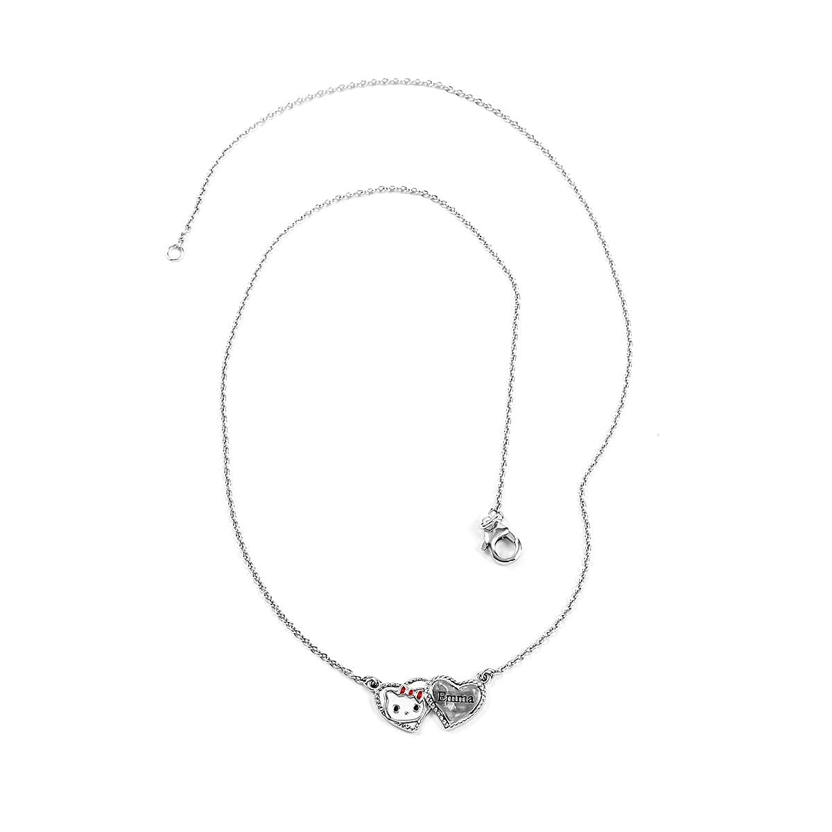 Platinum Over Sterling Silver Necklace 18 Inches 8.60 Grams