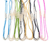 Glass Bead With Simulated Pearl Necklace Set, Jewelry For Women, Set of 7