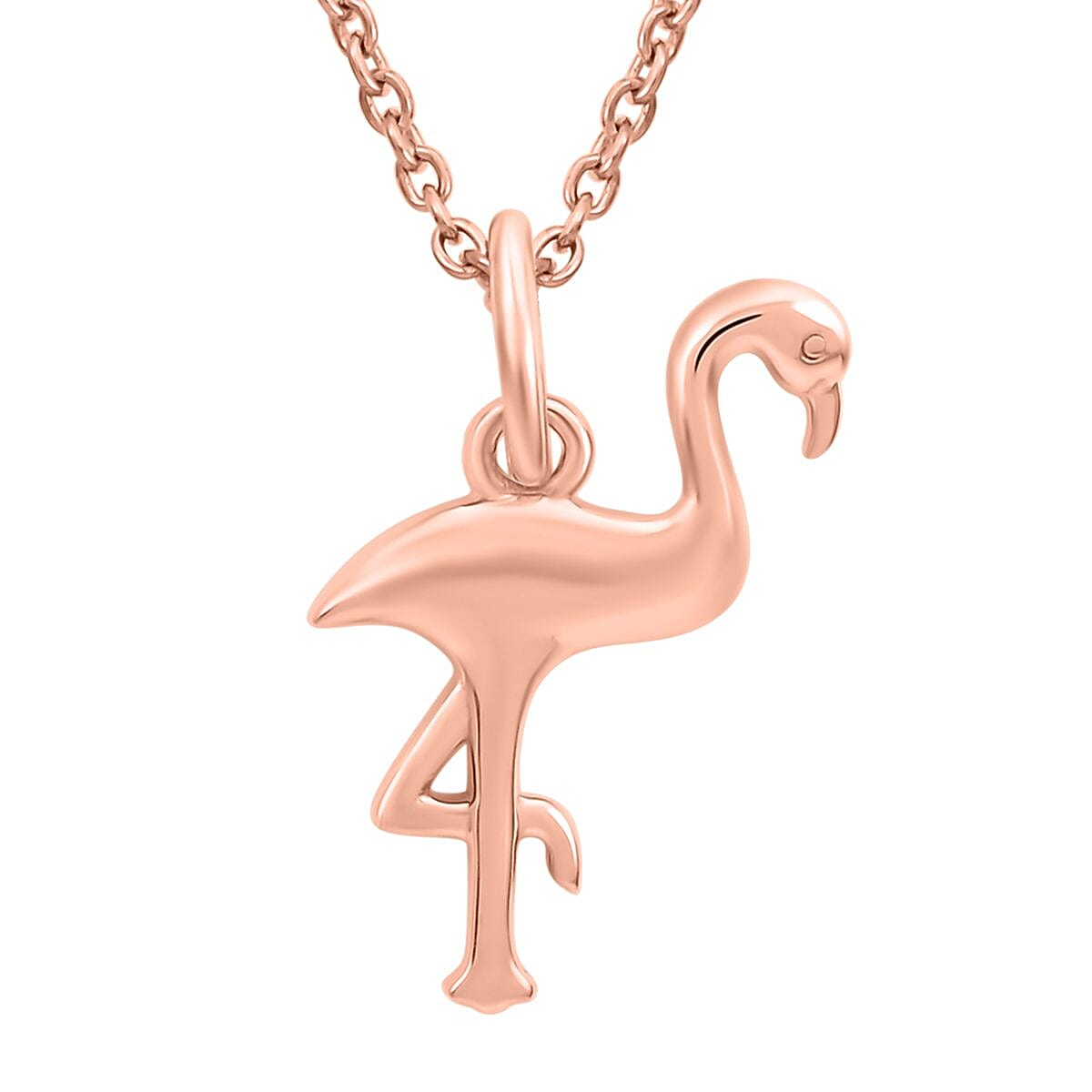 Vermeil Rose Gold Over Sterling Silver Pendant Necklace 20 Inches 6.04 Grams