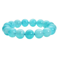104.50 ctw Amazonite 8-10mm Beads Stretch Bracelet