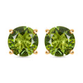 Peridot Solitaire Stud Earrings in 14K YG Over Sterling Silver 1.65 ctw - Sticky add to cart bar
