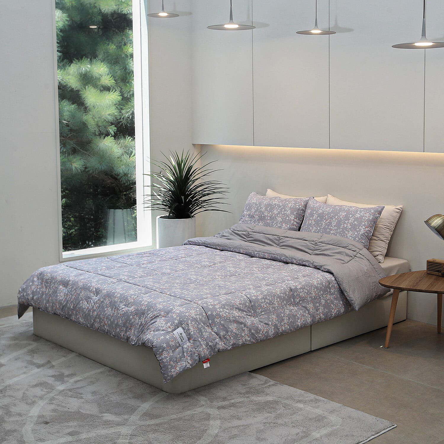 Aroma Sleep Comforter with Lavender Scented Antibacterial Technology - Gray (King)