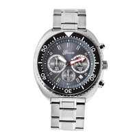 GENOA Chronograph Watch with Stainless Steel Strap and Back (45mm)