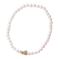 AAA White Edison Pearl and Natural Chrome Diopside Necklace 20 Inches with Dragon Lock in Vermeil Yellow Gold Over Sterling Silver - Sticky add to cart bar