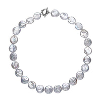 Multi Color Keshi Pearl Necklace 20 Inches in Sterling Silver