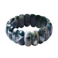 331.50 ctw Indian Agate Section Stretch Bracelet