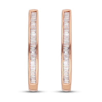 0.50 ctw Natural Pink Diamond Earrings in Vermeil RG Over Sterling Silver