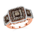 Luxoro 10K Rose Gold Natural Diamond Ring| Gold Diamond Ring| Wedding Ring| Engagement Rings For Her 2.00 ctw - Sticky add to cart bar