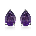 1.20 ctw Lusaka Amethyst Solitaire Stud Earrings in Vermeil Yellow Gold Over Sterling Silver - Sticky add to cart bar