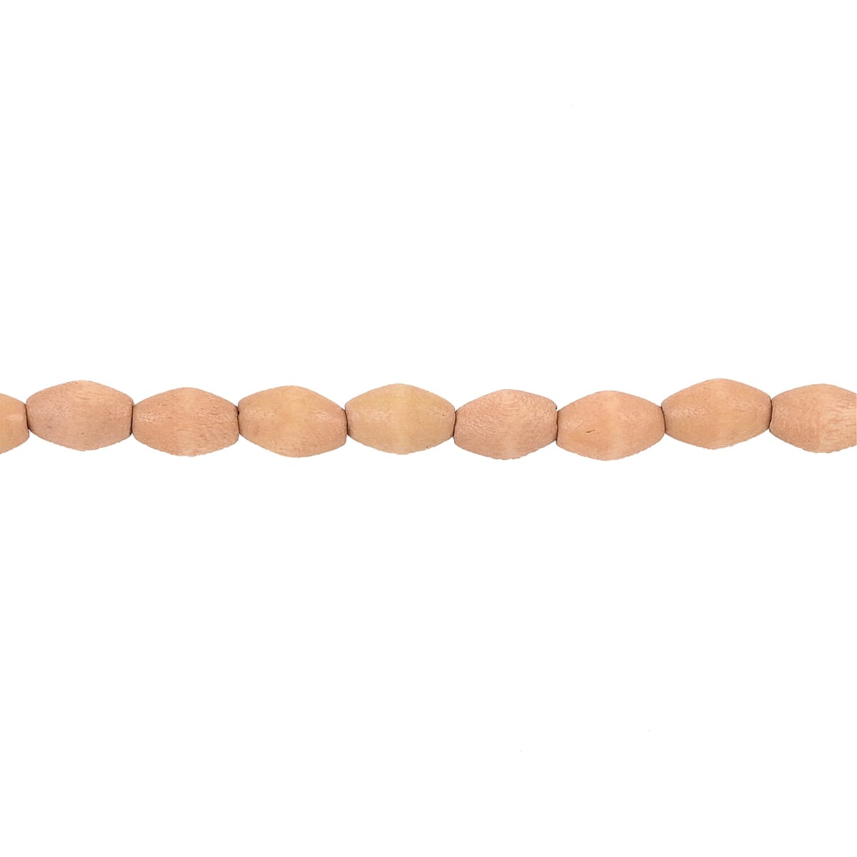 Sandstone Wooden Beaded Rope Necklace 38 Inches