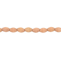 Sandstone Wooden Beaded Rope Necklace 38 Inches