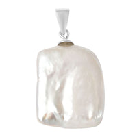 Keshi Pearl Pendant in Sterling Silver