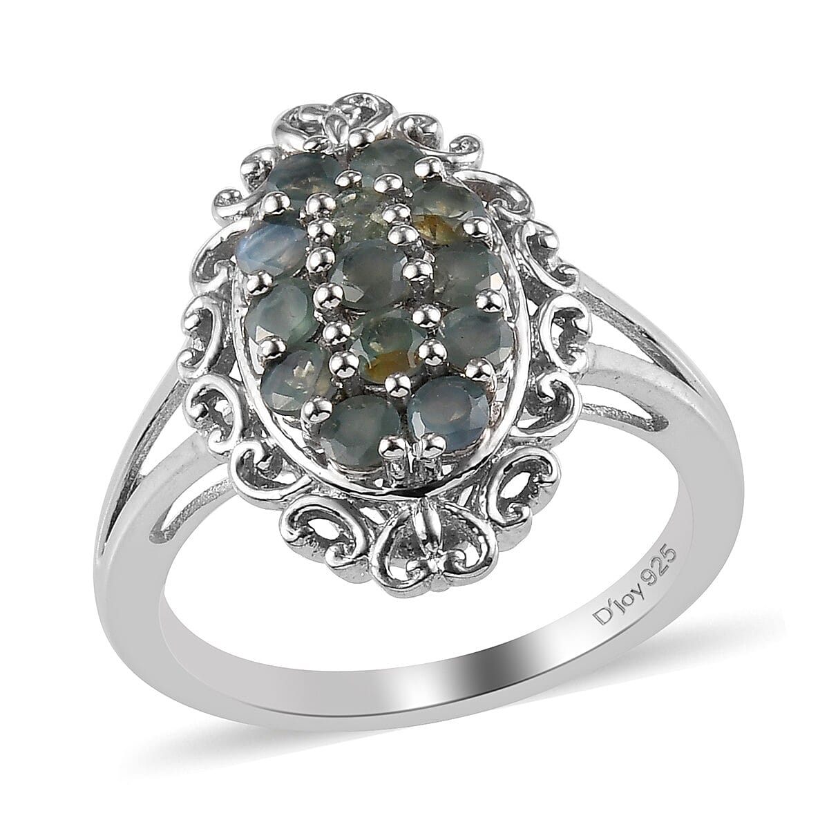 1.00 ctw Narsipatnam Alexandrite Ring in Platinum Over Sterling Silver (Size 7.0)