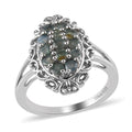 1.00 ctw Narsipatnam Alexandrite Ring in Platinum Over Sterling Silver (Size 7.0) - Sticky add to cart bar