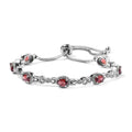 2.85 ctw Brazilian Citrine Station Bolo Bracelet in Stainless Steel - Sticky add to cart bar