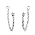Star Charm Interchangeable Hoop in 14K RG Over Sterling Silver 2 Grams - Sticky add to cart bar