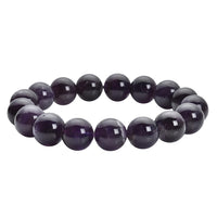 218.50 ctw Premium Bi-Color Amethyst 11-13mm Beads Stretch Bracelet