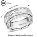D'Joy Sterling Silver Band Ring (Size 9.0) (5.15 g) - Sticky add to cart bar