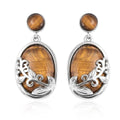31.30 ctw Amazonite Earrings in Stainless Steel - Sticky add to cart bar
