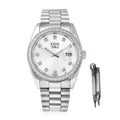 EON 1962 Made with White Zirconia from Swarovski Swiss Movement Watch in Stainless Steel with Ear Fork and Screwdriver - Sticky add to cart bar