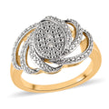 Karis Diamond Accent Fancy Ring in 18K YG Plated (Size 10.0) - Sticky add to cart bar