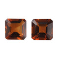 AA Brazilian Cherry Citrine Set of 2 (Oct 6x6 mm) 1.80 ctw Loose Gemstone - Sticky add to cart bar
