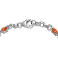 Mexican Fire Opal Tennis Bracelet in Platinum Over Sterling Silver (7.25 In) 3.25 ctw - Sticky add to cart bar
