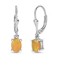 Premium Ethiopian Welo Opal 1.00 ctw Earrings in Platinum Over Sterling Silver - Sticky add to cart bar