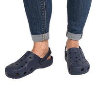 DU WA Black Ultra Lightweight Flexible EVA Convertible Slingback Clog - Size 6-6.5