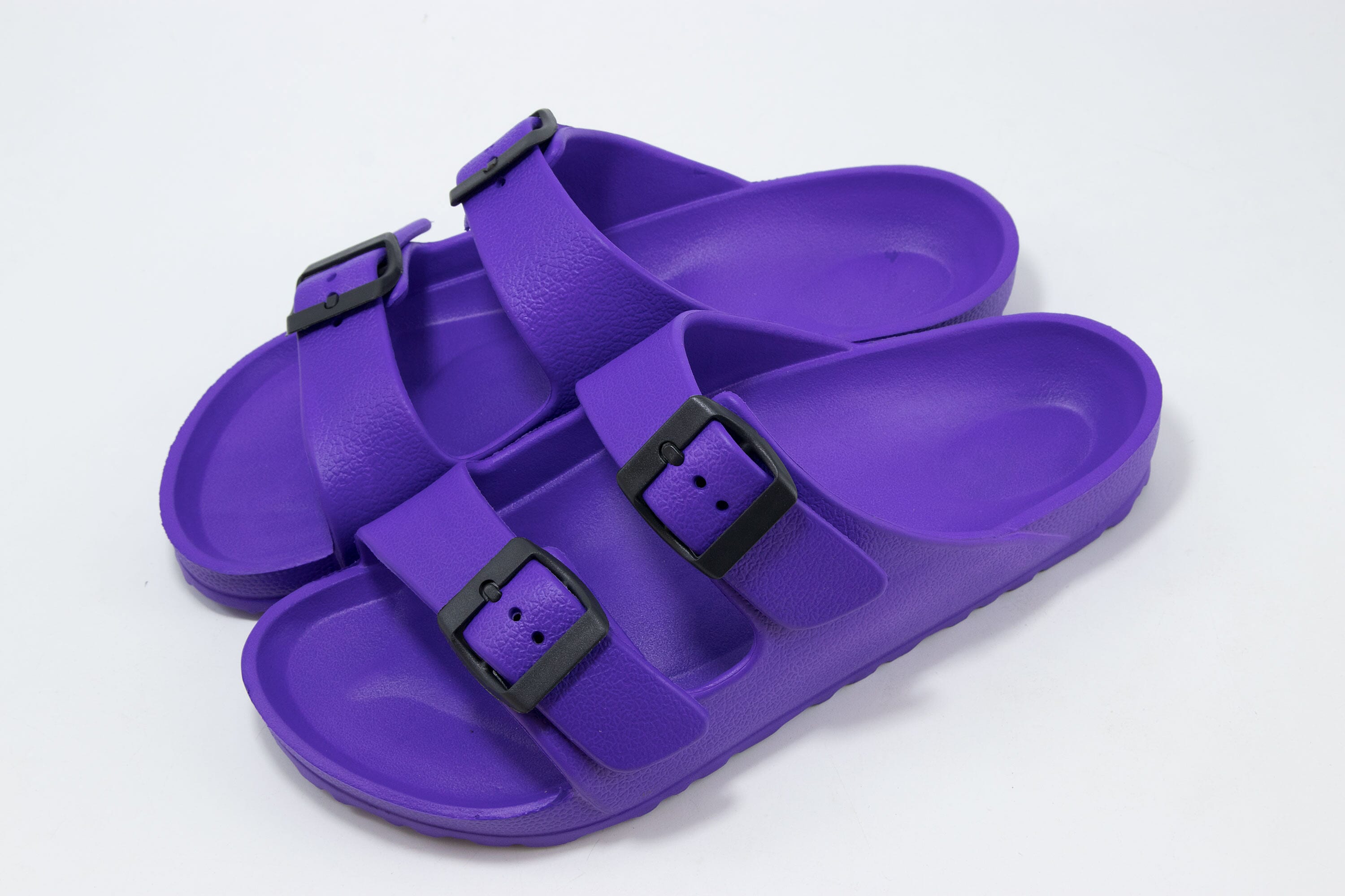 DU WA Navy Ultra Lightweight Flexible EVA Buckle Strap Sandal - Size 6-6.5 (1)