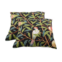 Set of 2pcs Multi Color floral Pattern 100% Polyester Cushion Cover (18"x18")