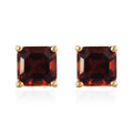 Brazilian Cherry Citrine Solitaire Stud Earrings in 14K Yellow Gold Over Sterling Silver 1.15 ctw - Sticky add to cart bar