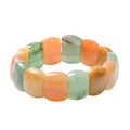 Multi Color Aventurine Block Stretchable Bracelet 139.50 ctw - Sticky add to cart bar