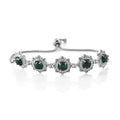 African Malachite Bolo Bracelet in Stainless Steel 11.20 ctw - Sticky add to cart bar