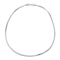 Box Necklace 24 Inches in ION Plated Rose Gold Stainless Steel - Sticky add to cart bar