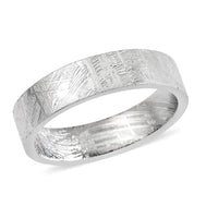 Marvelous Meteorite Flat Band Ring (Size 10)