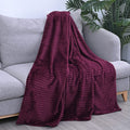 Bordeaux Luxurious Flannel Cord Blanket (59"x79") - Sticky add to cart bar