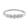 LUSTRO STELLA Made with Finest CZ Bangle Bracelet in Platinum Over Sterling Silver (6.50 In) 16.55 Grams 11.70 ctw - Sticky add to cart bar