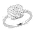 Moissanite Accent Ring in Sterling Silver (Size 6.0) - Sticky add to cart bar