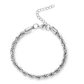 Rope Chain Bracelet in ION Plated RG Stainless Steel (7.50 In) 16.30 Grams - Sticky add to cart bar