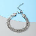 Mesh Chain Bracelet in Stainless Steel (7.50 In) - Sticky add to cart bar