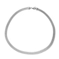 Chunky Mesh Chain Necklace 24 Inches in Stainless Steel 17.20 Grams - Sticky add to cart bar