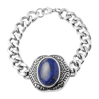 Amazonite Bracelet in Stainless Steel (7.50 In) 13.50 ctw