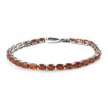 Indigo Kyanite Tennis Bracelet in Platinum Over Sterling Silver (7.25 In) 9.15 Grams 16.20 ctw - Sticky add to cart bar