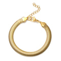 Flat Snake Bracelet in Stainless Steel (7.50 In) - Sticky add to cart bar