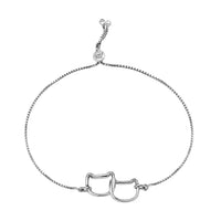 Bolo Bracelet in Platinum Over Sterling Silver 5.20 Grams