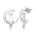 Platinum Over Sterling Silver Earrings 4.65 Grams - Sticky add to cart bar